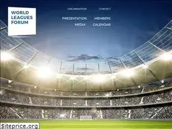 Sites similar to worldleaguesforum.com