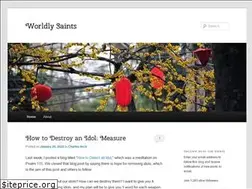 Sites similar to worldlysaints.wordpress.com