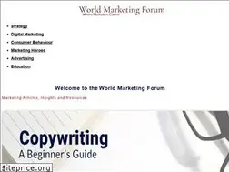 Sites similar to worldmarketingforum.com