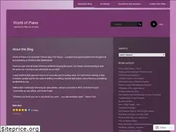 Sites similar to worldofpiano.wordpress.com