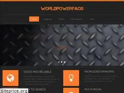 Sites similar to worldpowerfaqs.com