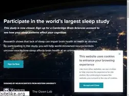 Sites similar to worldslargestsleepstudy.com