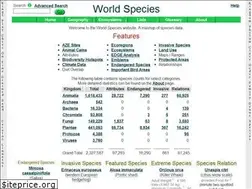 Sites similar to worldspecies.org