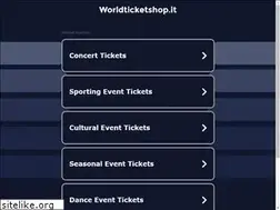 Sites similar to worldticketshop.it