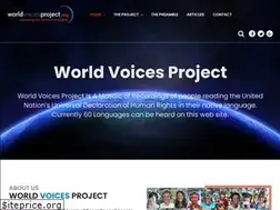 Sites similar to worldvoicesproject.org