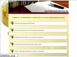 Sites similar to worldwidearchives.de