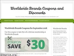 Sites similar to worldwidebrandscoupons.com