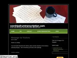 Sites similar to worshipdrumtranscription.com