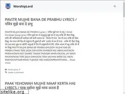 Sites similar to worshiplord.com