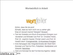 Sites similar to wortfeiler.de