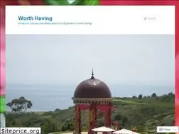 Sites similar to worthhaving.wordpress.com