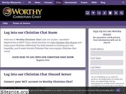 Sites similar to worthychristianchat.com