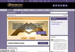 Sites similar to worthychristianforums.com