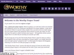 Sites similar to worthyprayerteam.com