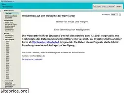 Sites similar to wortwarte.de