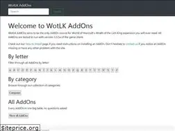Sites similar to wotlkaddons.com