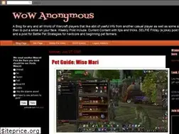 Sites similar to wow-anonymous.blogspot.com