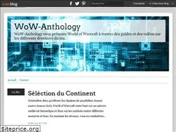 Sites similar to wow-anthology.over-blog.com