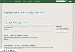 Sites similar to wow-professions.com