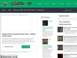 Sites similar to wowbesttalentguides.blogspot.com