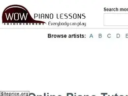 Sites similar to wowpianolessons.com
