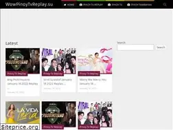 Sites similar to wowpinoytvreplay.su