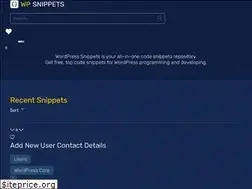Sites similar to wp-snippet.dev