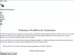 Sites similar to wp4toastmasters.com