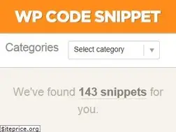 Sites similar to wpcodesnippet.com