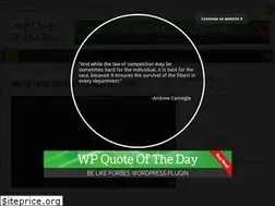 Sites similar to wpquoteoftheday.com
