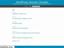 Sites similar to wpsecuritychecklist.org
