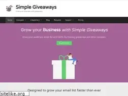 Sites similar to wpsimplegiveaways.com