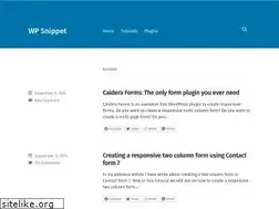 Sites similar to wpsnippet.com
