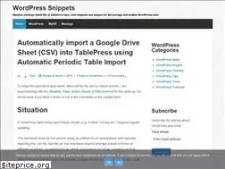 Sites similar to wpsnippets.com