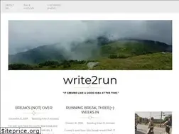Sites similar to write2run.com