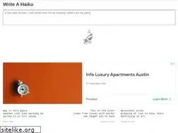 Sites similar to writeahaiku.com