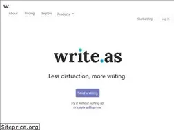 Sites similar to writeas.com