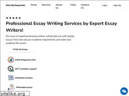 Sites similar to writemyessaygeek.com