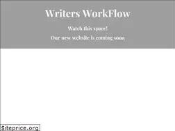 Sites similar to writersworkflow.com
