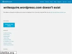 Sites similar to writesquire.com