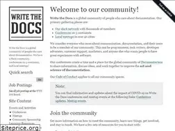 Sites similar to writethedocs.org