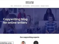 Sites similar to writeupondemand.com