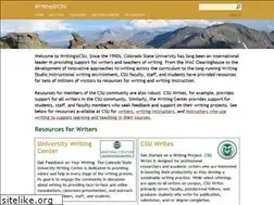 Sites similar to writing.colostate.edu