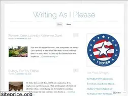Sites similar to writingasiplease.wordpress.com