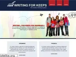 Sites similar to writingforkeeps.com