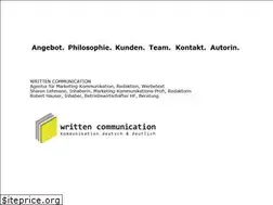 Sites similar to written.ch