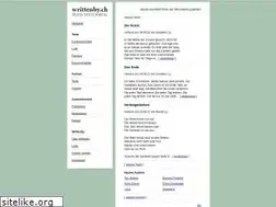 Sites similar to writtenby.ch