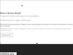 Sites similar to writtenworld.org