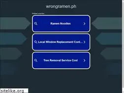 Sites similar to wrongramen.ph