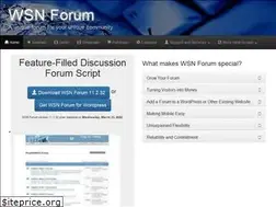 Sites similar to wsnforum.com